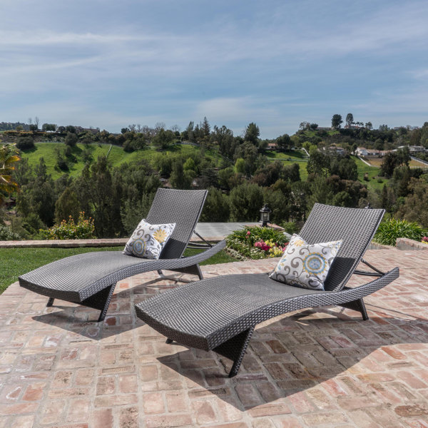 Sol 72 Outdoor Rebello Wicker Reclining Chaise Lounge & Reviews